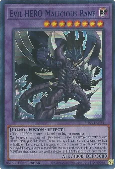 Evil HERO Malicious Bane - Blue