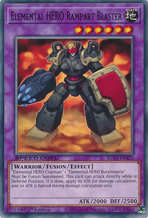 Elemental HERO Rampart Blaster