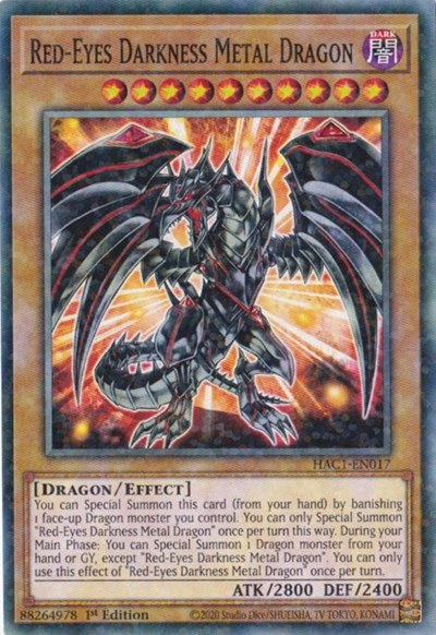 Red-Eyes Darkness Metal Dragon - Duel Terminal