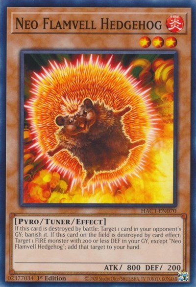 Neo Flamvell Hedgehog - 1st Edition
