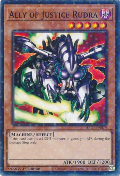 Ally of Justice Rudra - Duel Terminal