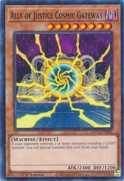 Ally of Justice Cosmic Gateway - Duel Terminal