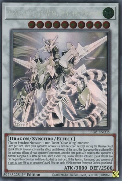 Crystal Clear Wing Synchro Dragon - Ghost Rare