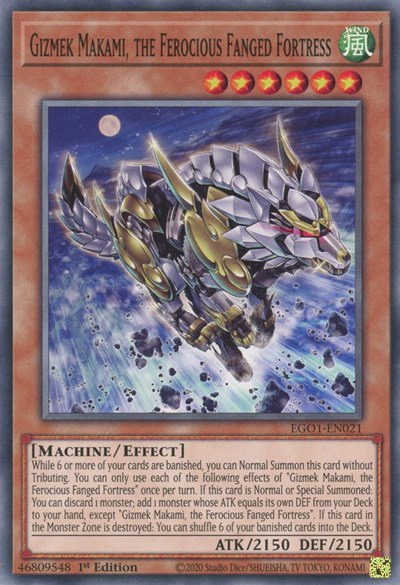 Gizmek Makami, the Ferocious Fanged Fortress - 1st Edition