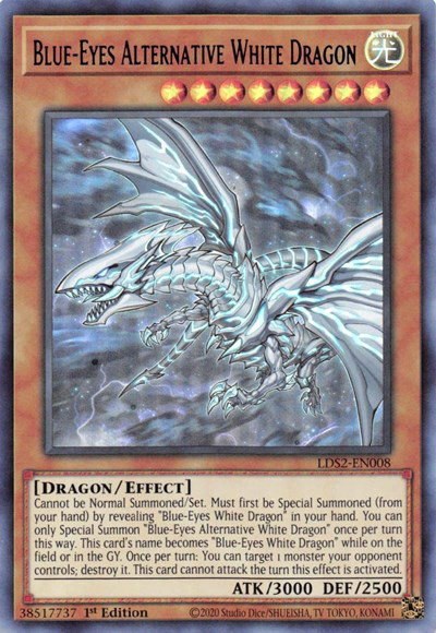 Blue-Eyes Alternative White Dragon - Blue