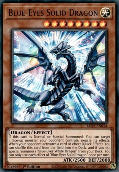 Blue-Eyes Solid Dragon - 1st Edition
