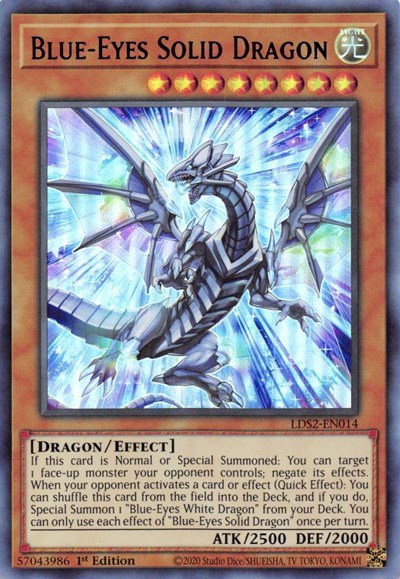Blue-Eyes Solid Dragon - Blue