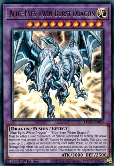 Blue-Eyes Twin Burst Dragon - 1st Edition