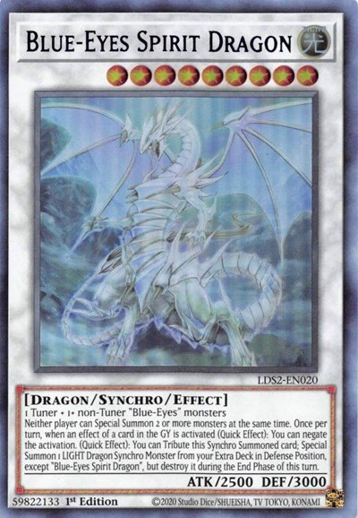 Blue-Eyes Spirit Dragon - Purple