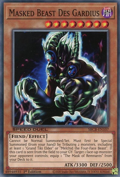 Masked Beast Des Gardius - 1st Edition