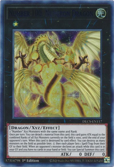 Number 100: Numeron Dragon - Blue