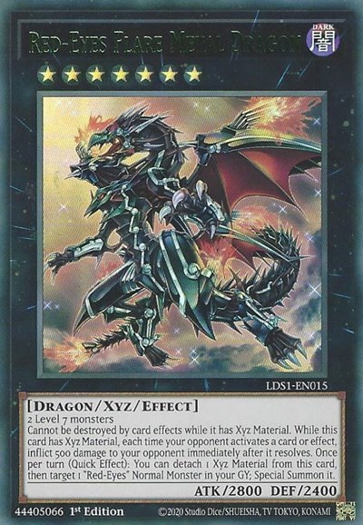 Red-Eyes Flare Metal Dragon - Green