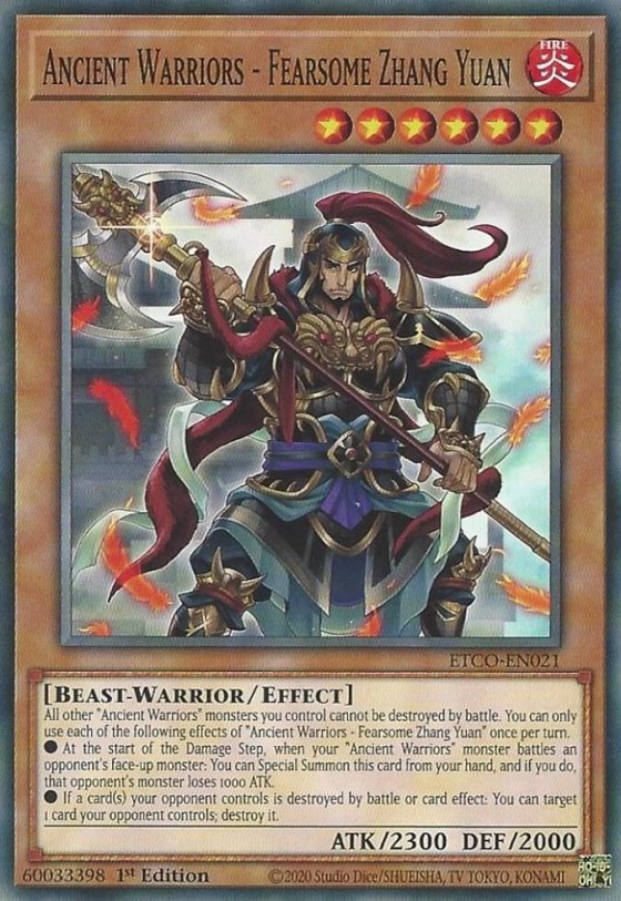 Ancient Warriors - Fearsome Zhang Yuan