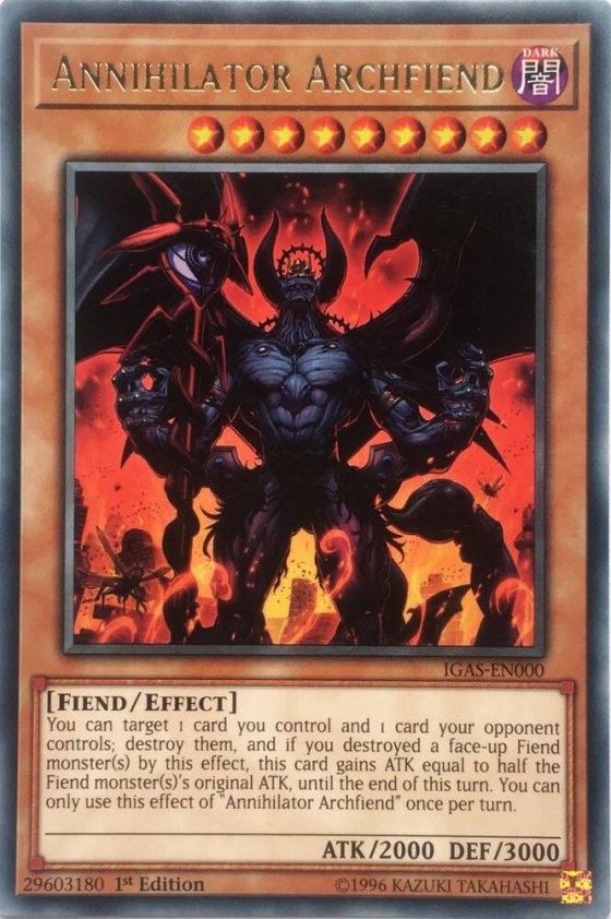 Annihilator Archfiend - 1st Edition