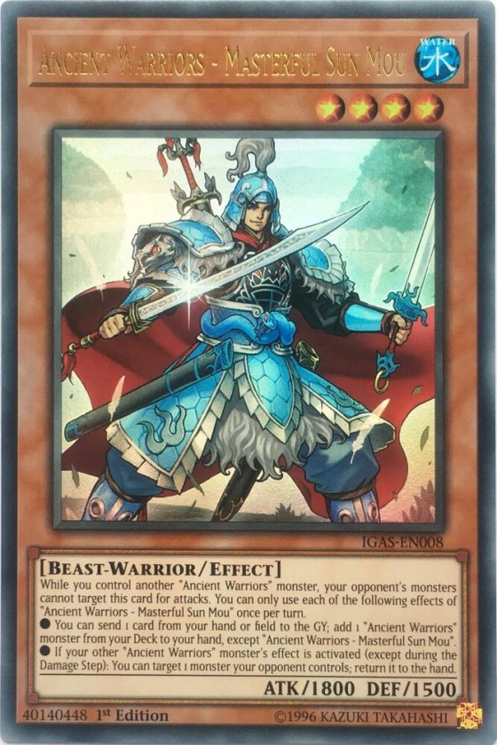 Ancient Warriors - Masterful Sun Mou - 1st Edition