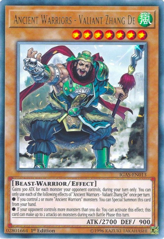 Ancient Warriors - Valiant Zhang De - Unlimited