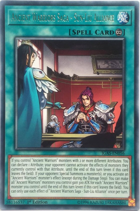 Ancient Warriors Saga - Sun-Liu Alliance - 1st Edition