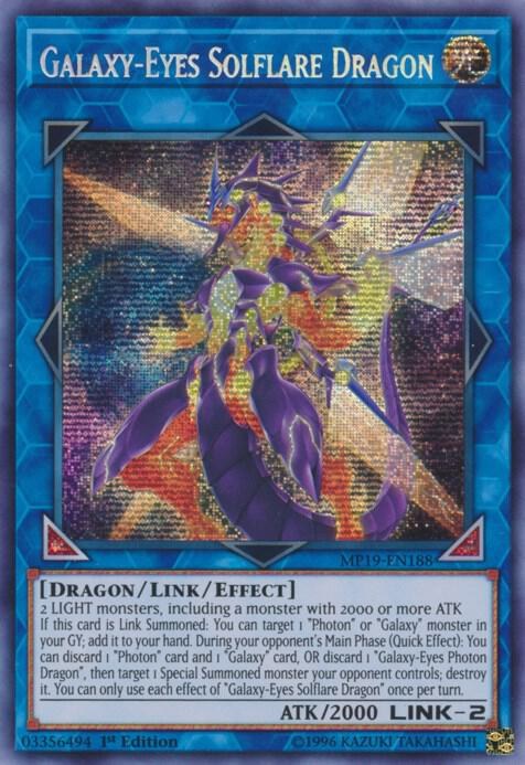 Galaxy-Eyes Solflare Dragon - 1st Edition