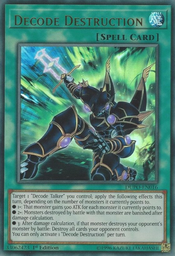 Decode Destruction - 1st Edition