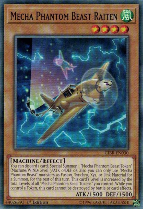 Mecha Phantom Beast Raiten - 1st Edition