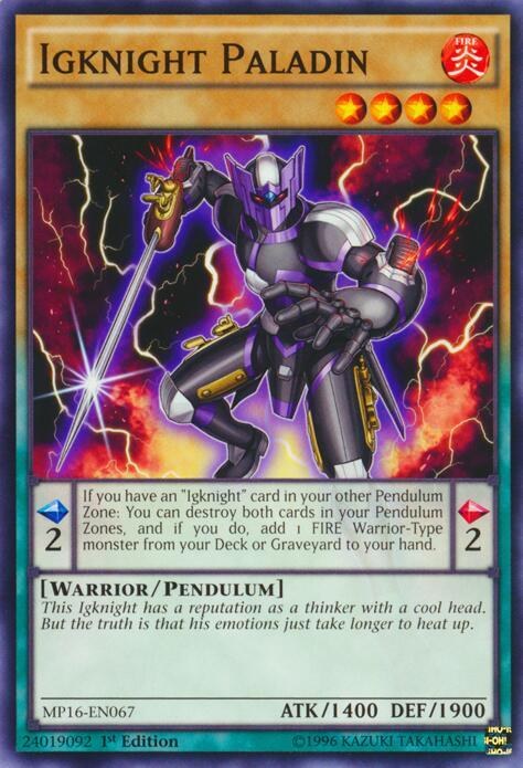 Igknight Paladin - 1st Edition