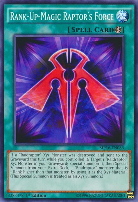 Rank-Up-Magic Raptor's Force - 1st Edition