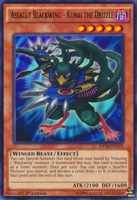 Assault Blackwing - Kunai the Drizzle - Unlimited