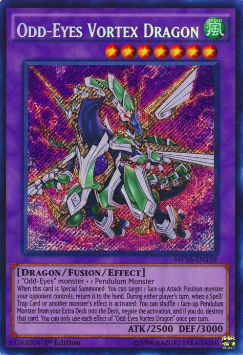 Odd-Eyes Vortex Dragon - 1st Edition