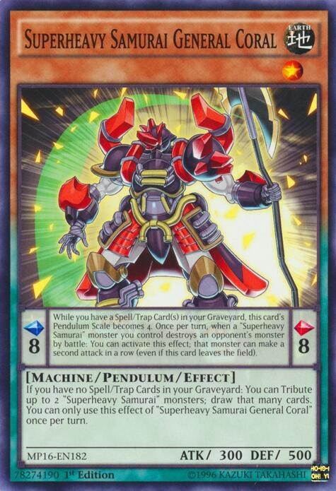 Superheavy Samurai General Coral - 1st Edition
