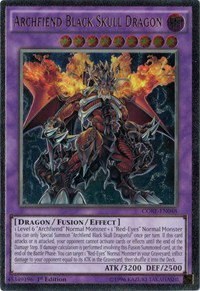 Archfiend Black Skull Dragon - Utr First Edition
