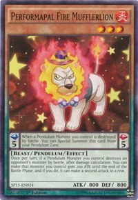 Performapal Fire Mufflerlion - 1st Edition