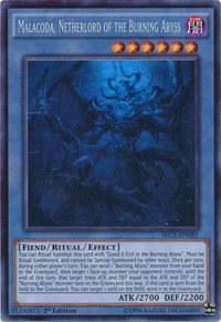 Malacoda, Netherlord of the Burning Abyss - Ghost Rare First Edition