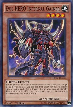 Evil HERO Infernal Gainer - 1st Edition