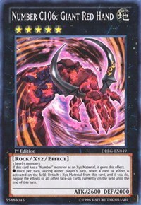 Number C106: Giant Red Hand - 1st Edition