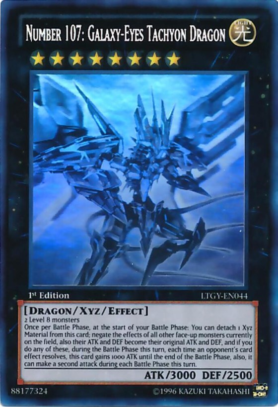 Number 107: Galaxy-Eyes Tachyon Dragon - Ghost Rare First Edition