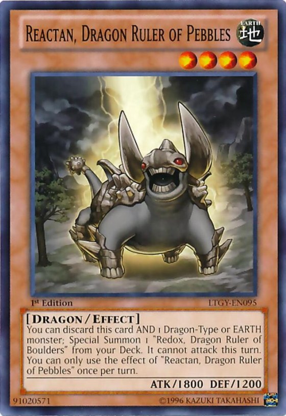 Reactan, Dragon Ruler of Pebbles - 1st Edition