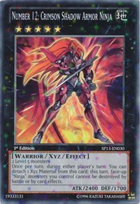 Number 12: Crimson Shadow Armor Ninja - Starfoil Unlimited