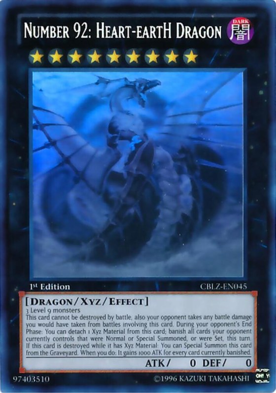 Number 92: Heart-eartH Dragon - Ghost Rare Unlimited