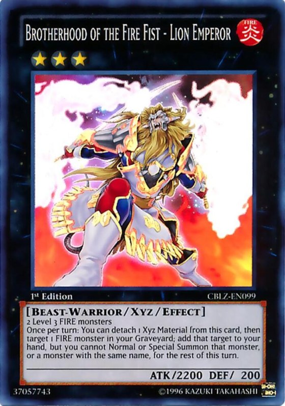 Brotherhood of the Fire Fist - Lion Emperor - 1st Edition