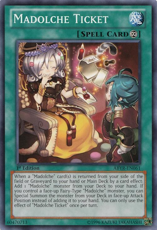 Madolche Ticket - 1st Edition