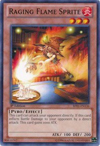 Raging Flame Sprite - 1st Edition