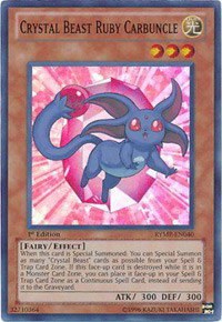 Crystal Beast Ruby Carbuncle - 1st Edition