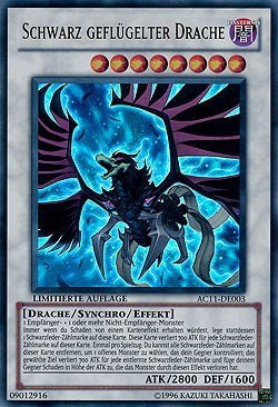 Black-Winged Dragon (German) - "Schwarz geflugelter Drache"