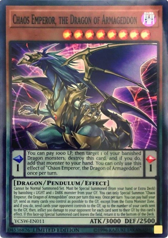 Chaos Emperor, the Dragon of Armageddon - SR
