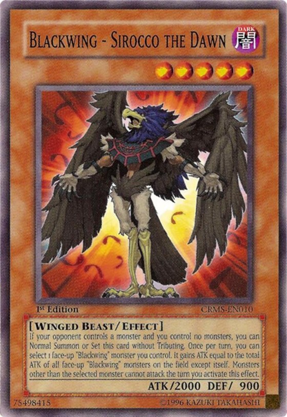 Blackwing - Sirocco the Dawn - 1st Edition
