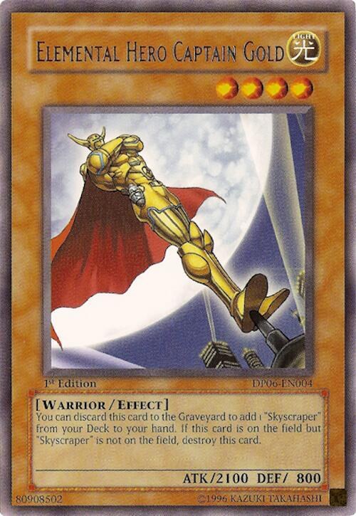 Elemental Hero Captain Gold - 1st Edition