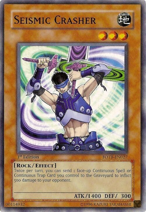 Seismic Crasher - 1st Edition