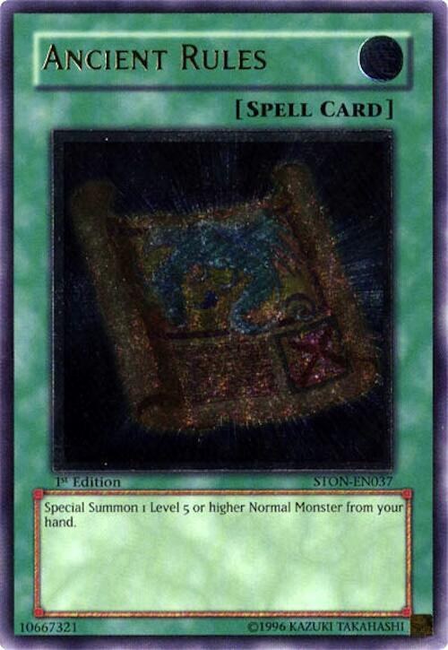 Ancient Rules - Utr First Edition