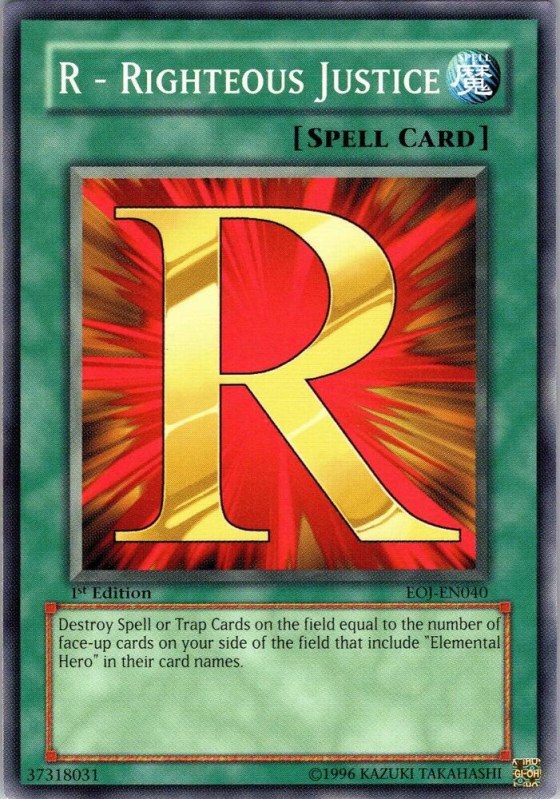 R - Righteous Justice - 1st Edition