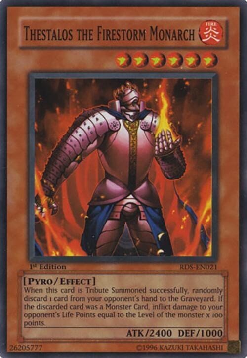 Thestalos the Firestorm Monarch - 1st Edition
